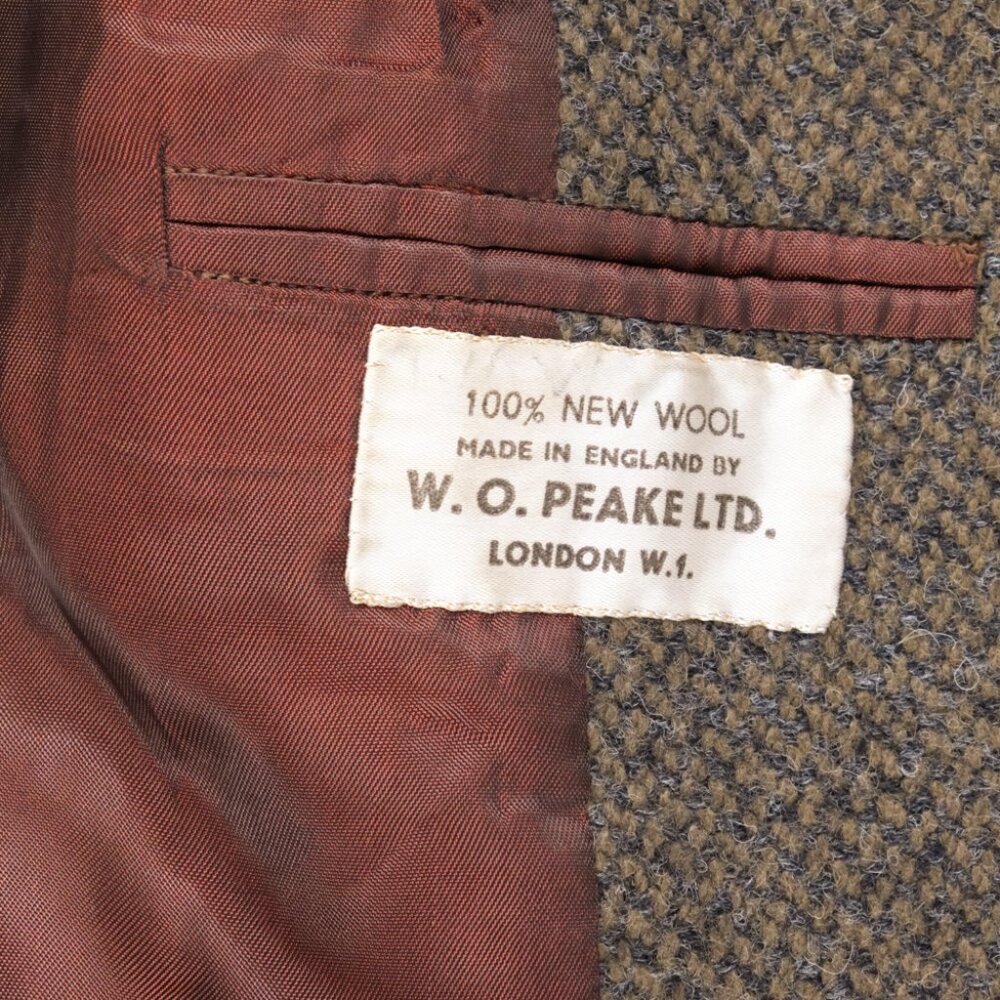Vintage Rodex Of London Mens Size 42 Regular Tan Brown Wool Trench Coat Hidden - Picture 6 of 15